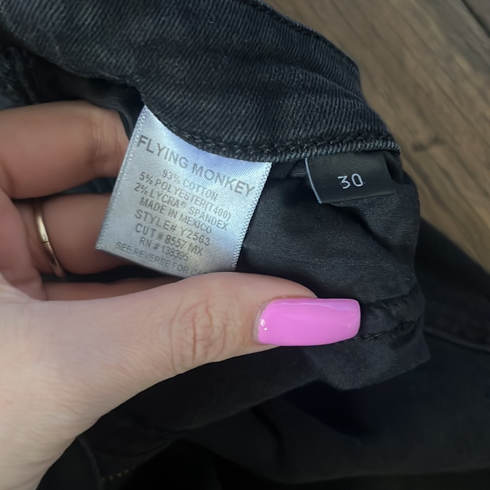 Flying Monkey Black Women's Jeans - Picture 3 of 5